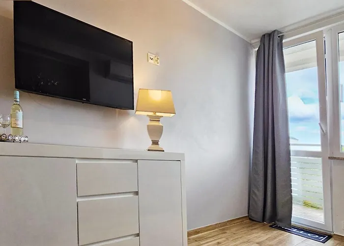 Lägenhet Holidayhomepl Slavia New 816 Z Balkonem I Widokiem Na Morze